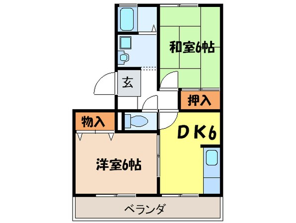 ウィンドミルⅠの物件間取画像